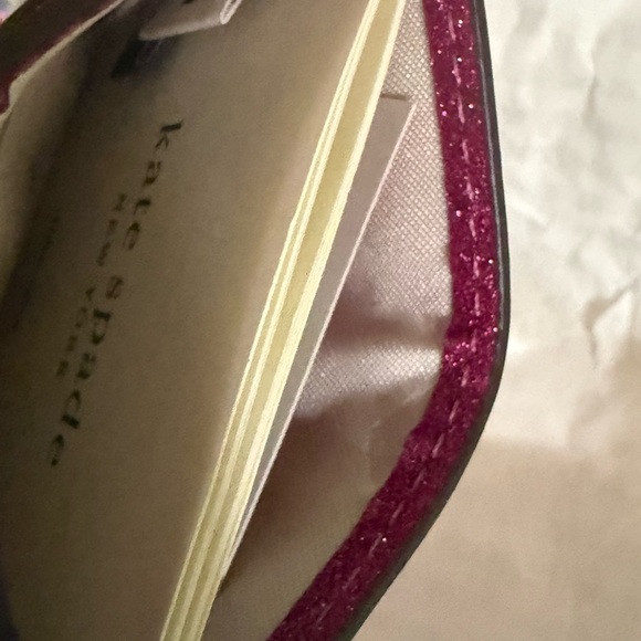 kate spade Glitter Card Holder in Fuchsia Sparkle - Picture 3 of 4